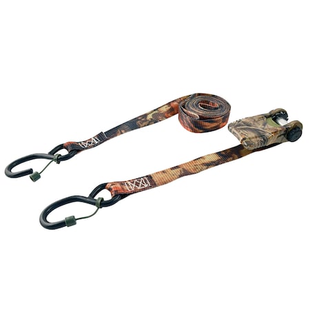 Erickson 1"X10Ft 1500 lb Ratchet Tie Down w/ Cap Locks CAMO 35613